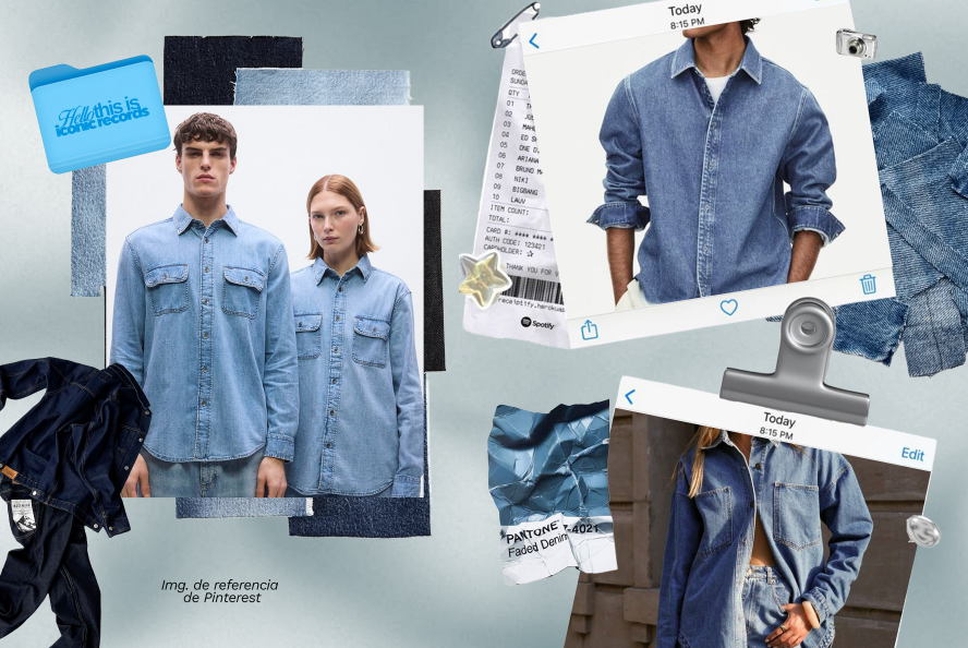 Camisas denim para hombre y mujer