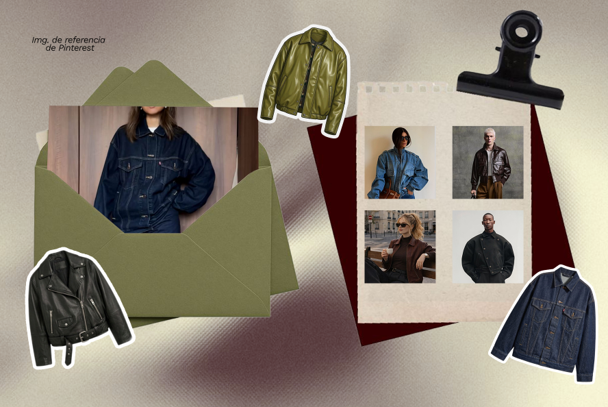 Collage de diferentes tipos de chaquetas