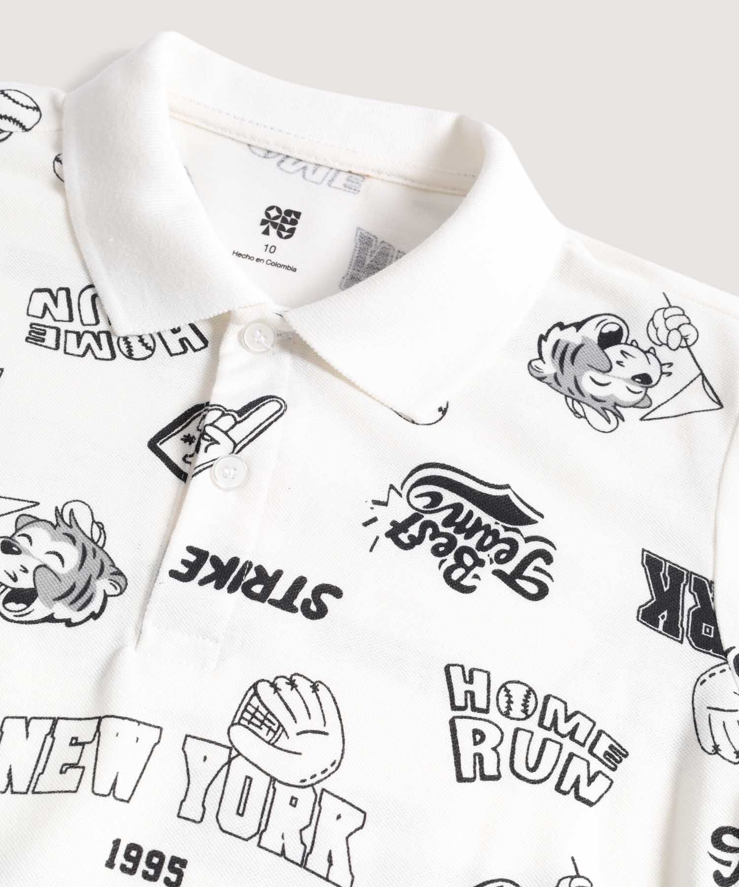 camiseta polo para niños