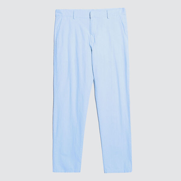 Pantalon Tipo Chino Con Bolsillos, Azul, hi-res