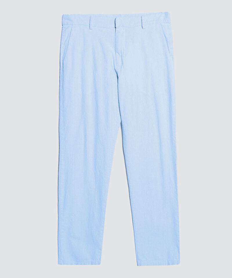 Pantalon Tipo Chino Con Bolsillos, Azul, hi-res