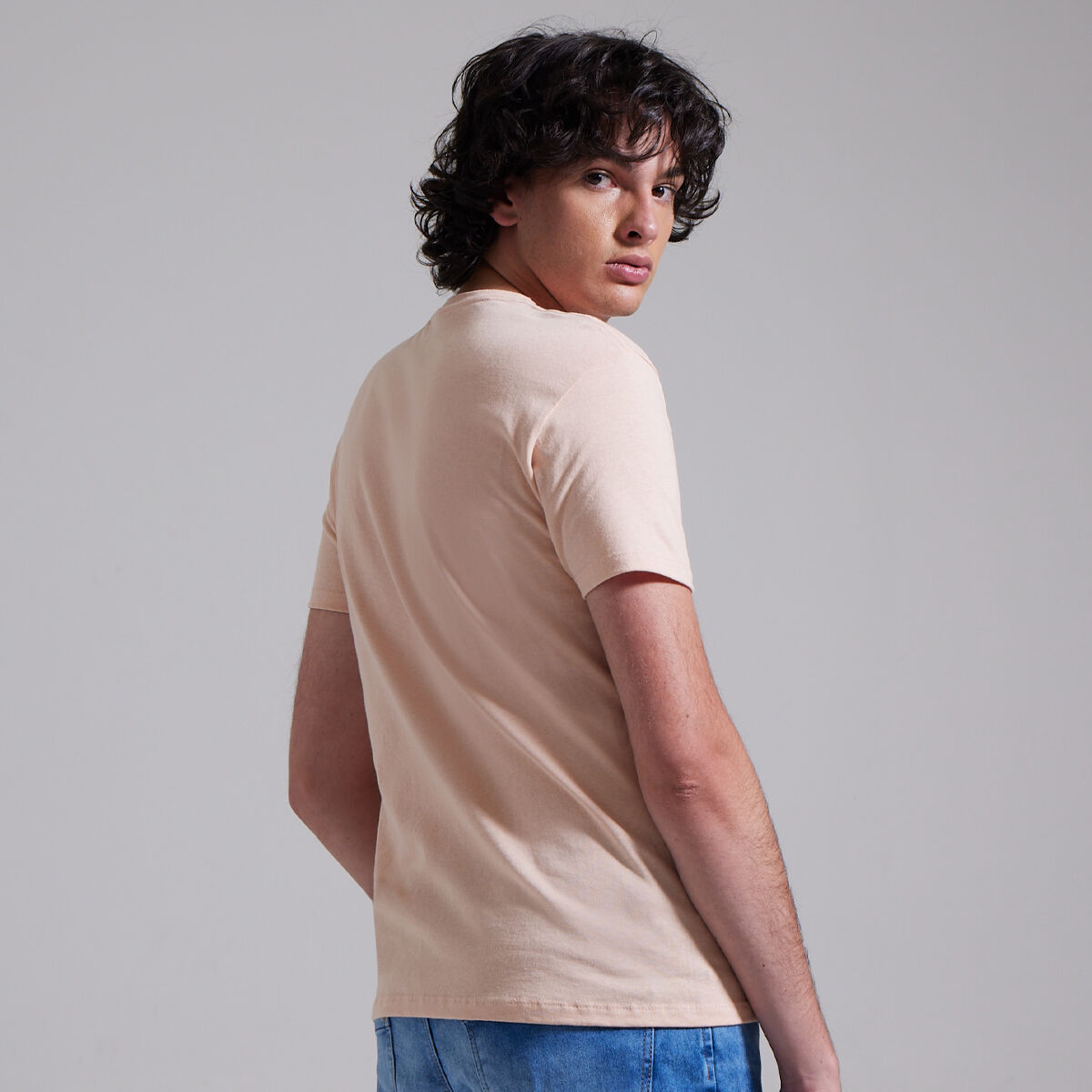 Camisetas para hombre cuello redondo clearance
