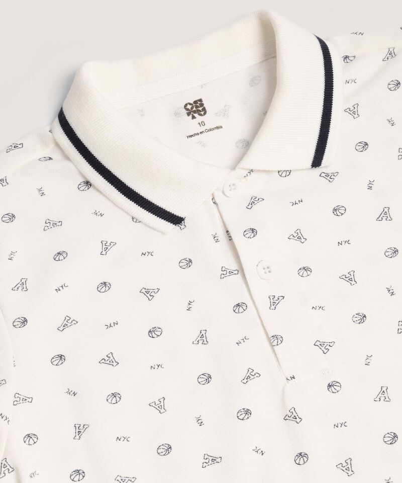 camiseta polo para niños