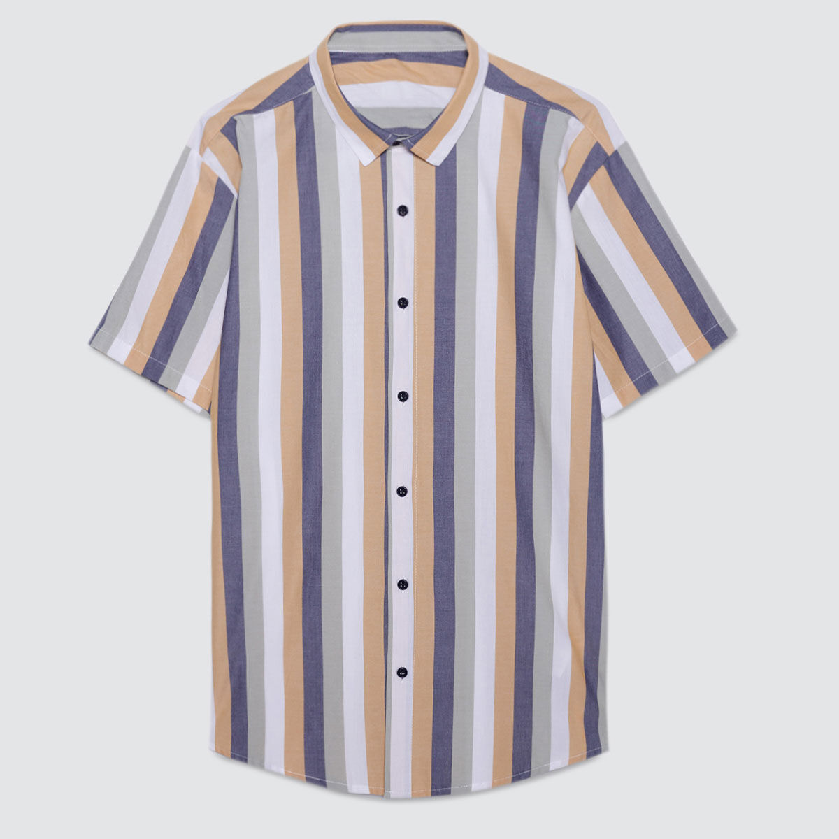 Camisa Manga Corta A Rayas compra online OSTU