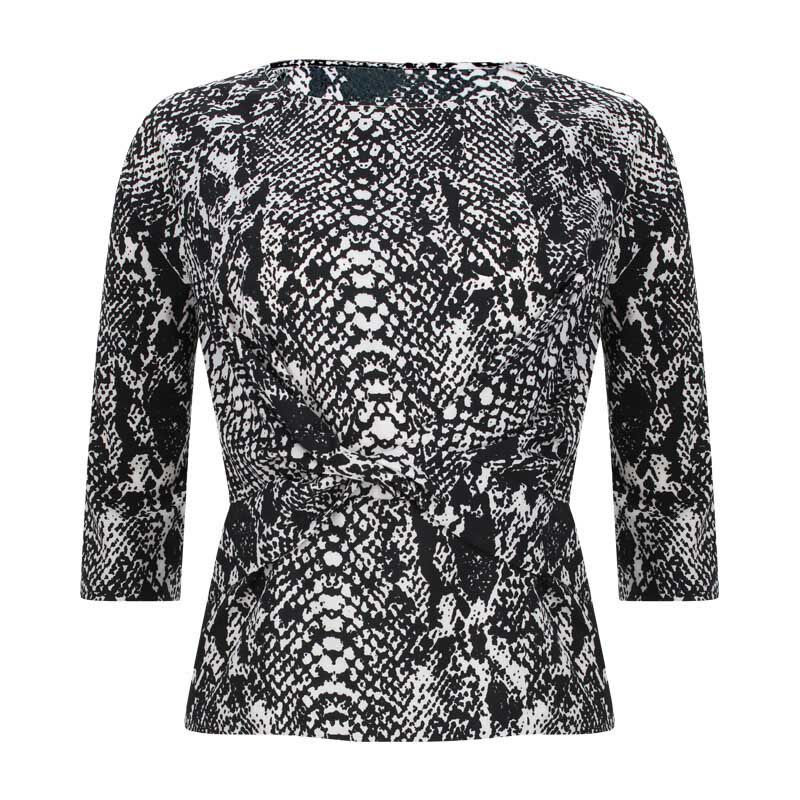 Blusa Con Nudo En Frente