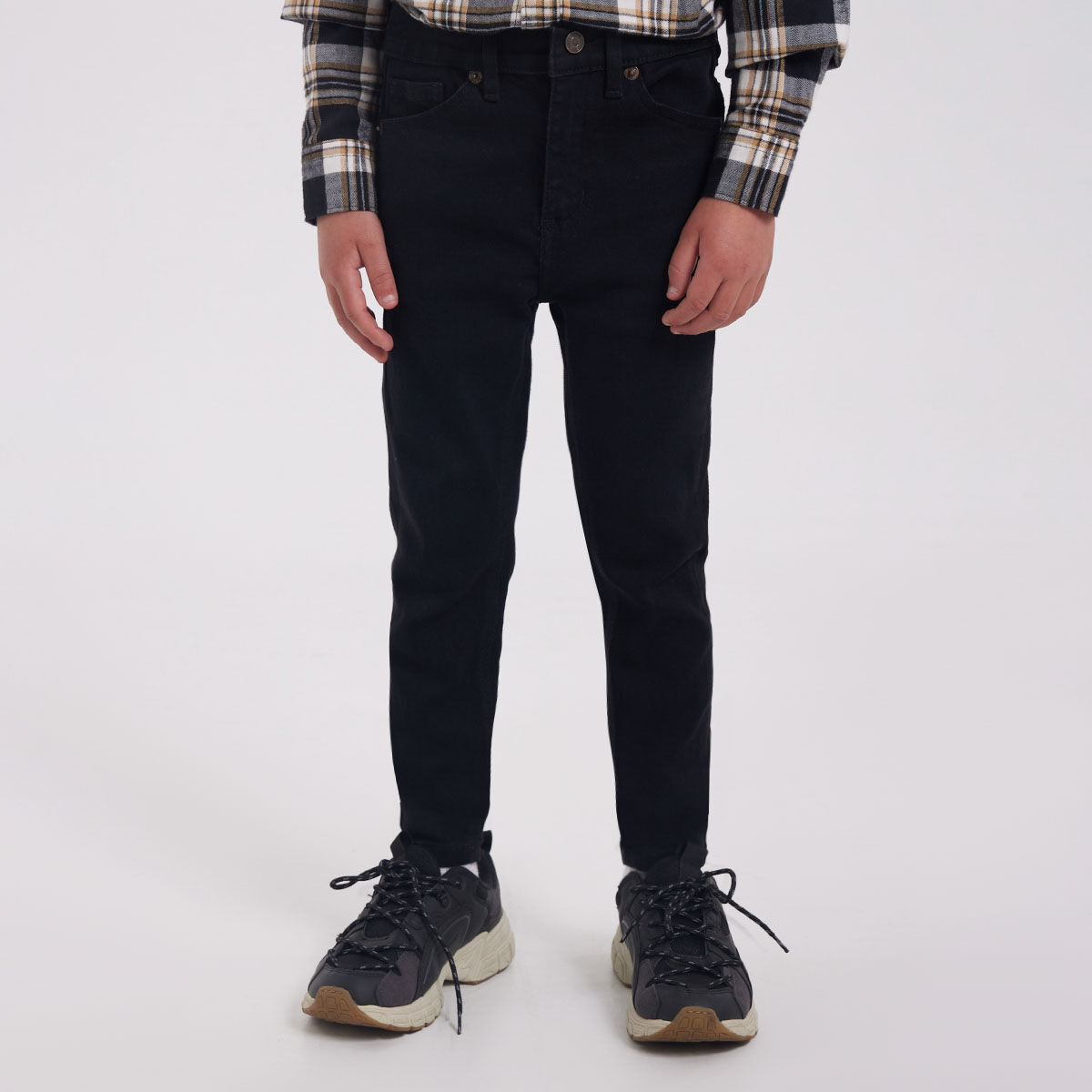 Jean para nino tipo skinny color negro compra online OSTU