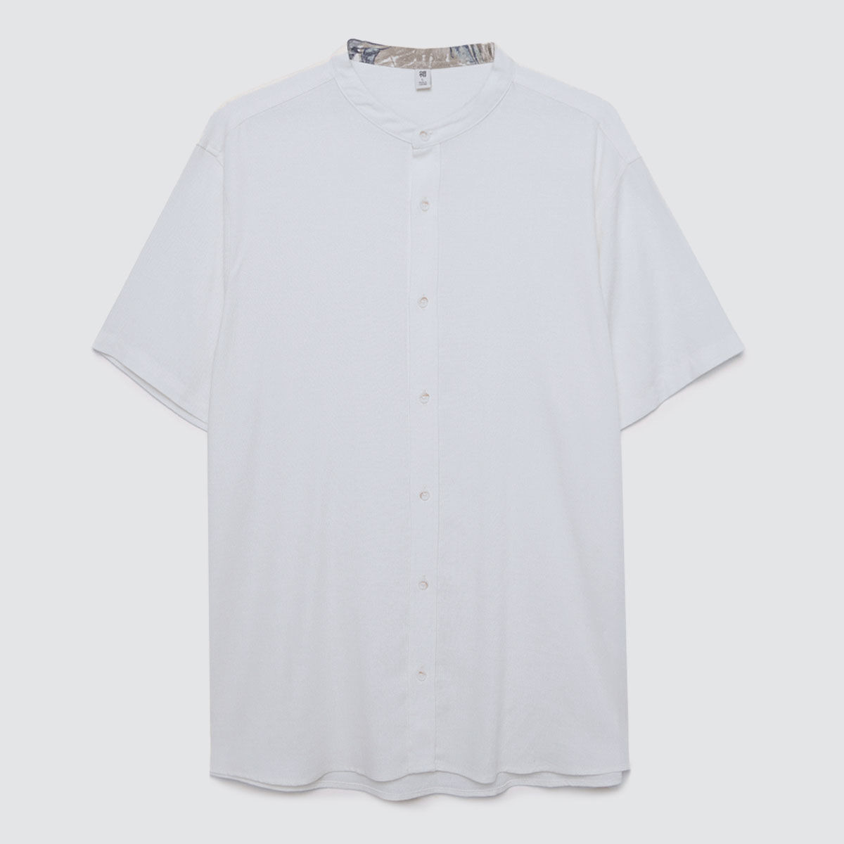 Camisa Manga Corta Con Cuello Mao compra online OSTU