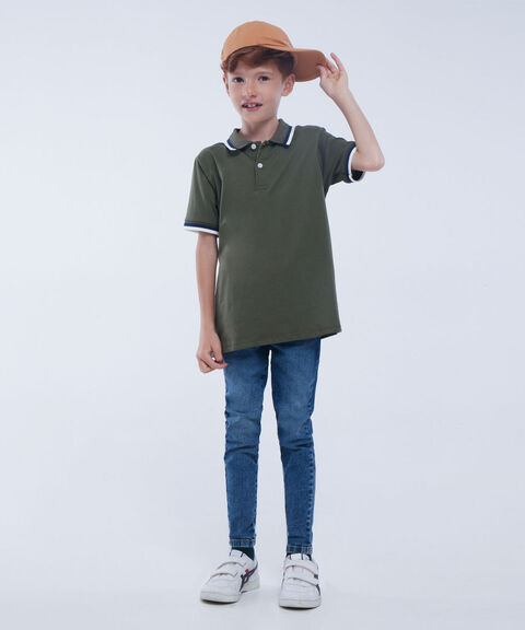 camiseta polo para niños