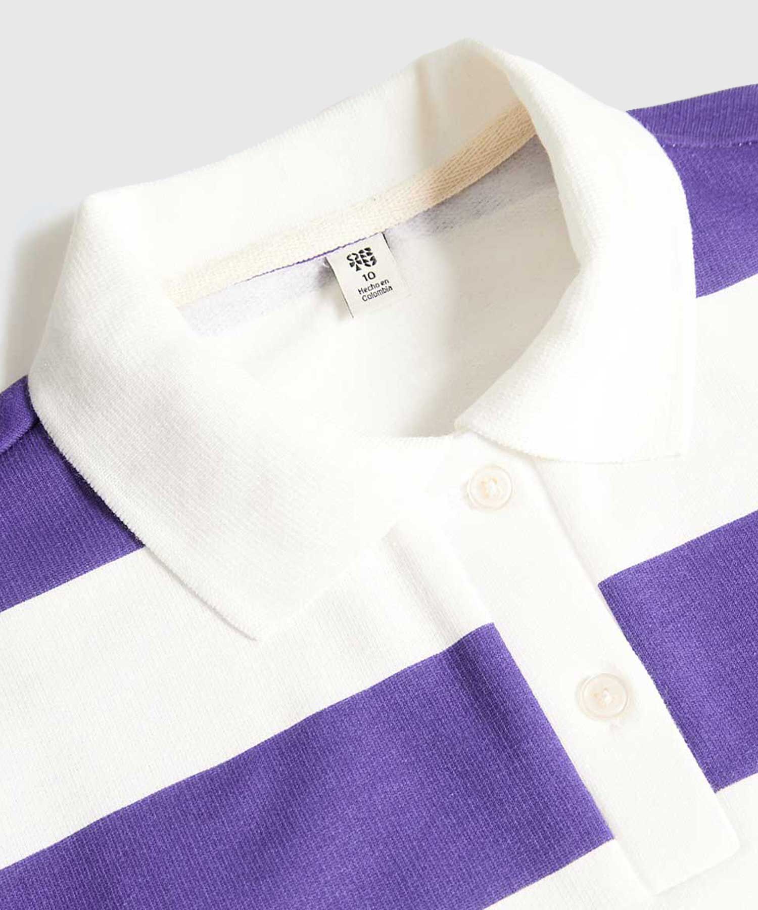 Buzo Cuello Polo, Morado, hi-res
