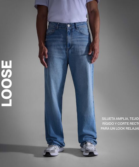 Jeans Loose Fit, AzulClaro, hi-res