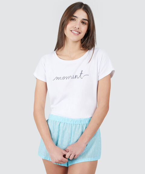 pijama de shorts mujer image number null