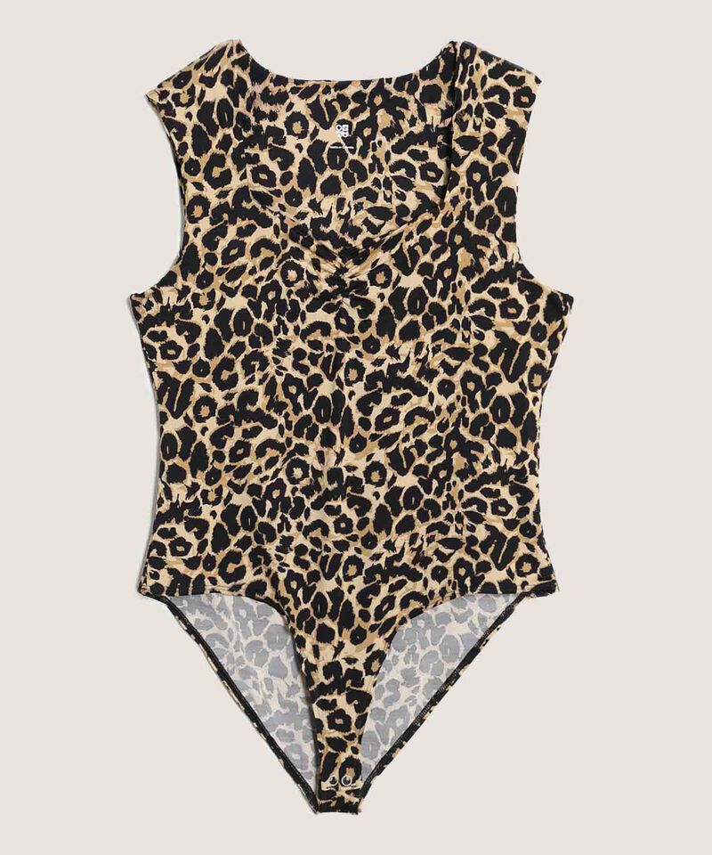 Body Animal Print de Manchas, Cafe, hi-res