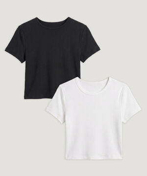 Camiseta Crop Top B&aacute;sico, , hi-res