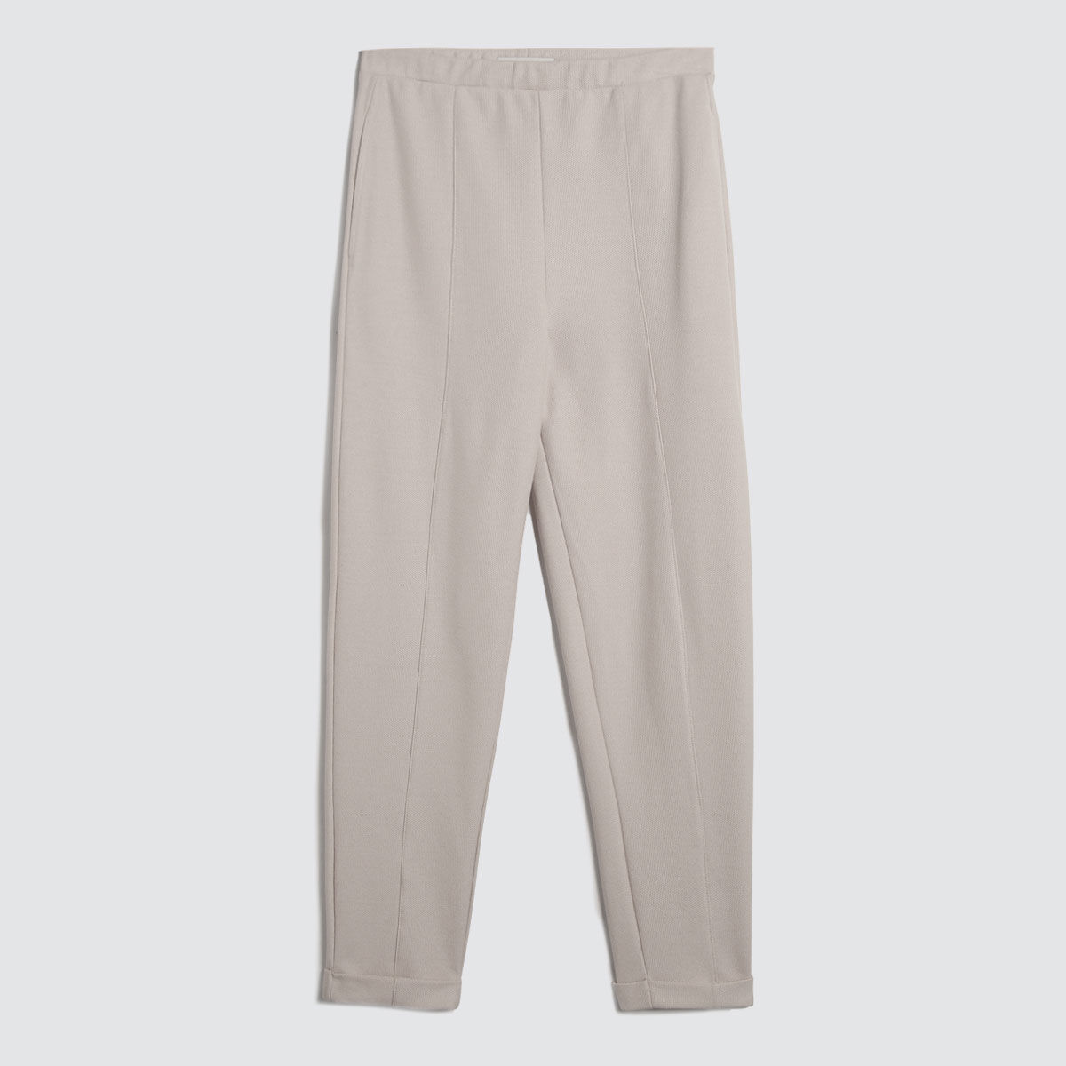 Pantalón Casual con Doblez, Beige, hi-res