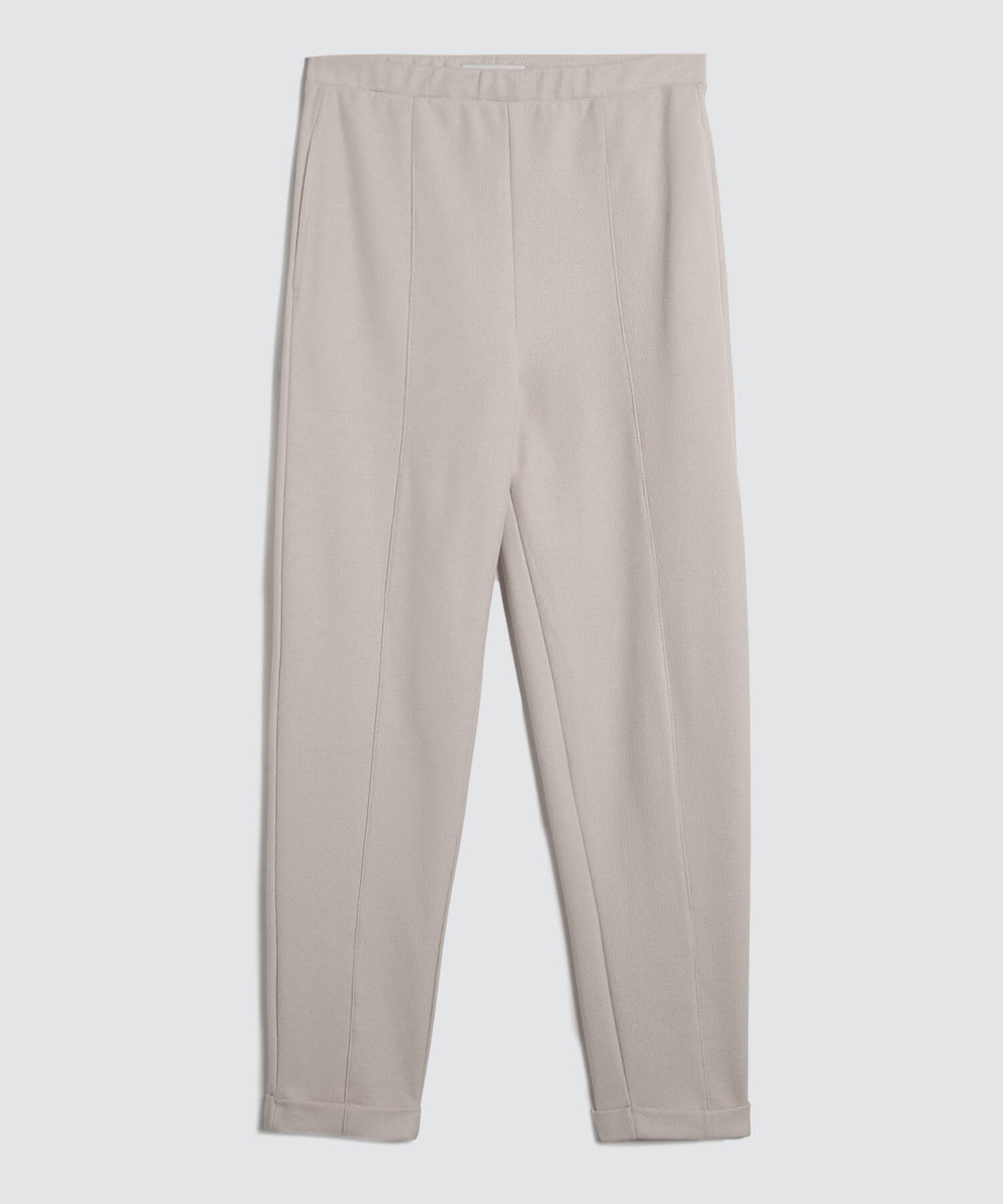 Pantalón Casual con Doblez, Beige, hi-res
