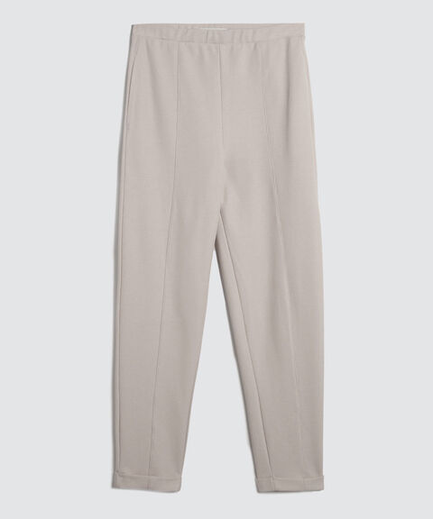 Pantalón Casual con Doblez, Beige, hi-res