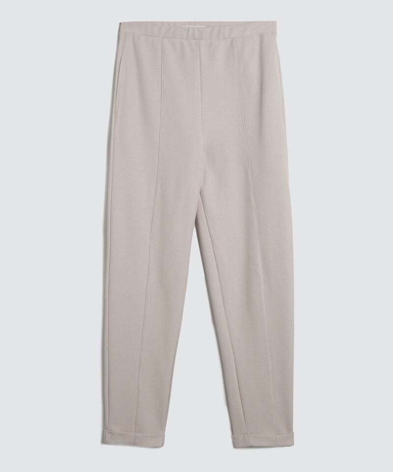 Pantalón Casual con Doblez, Beige, hi-res