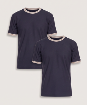 Camiseta Rib Cuello Contraste, , hi-res