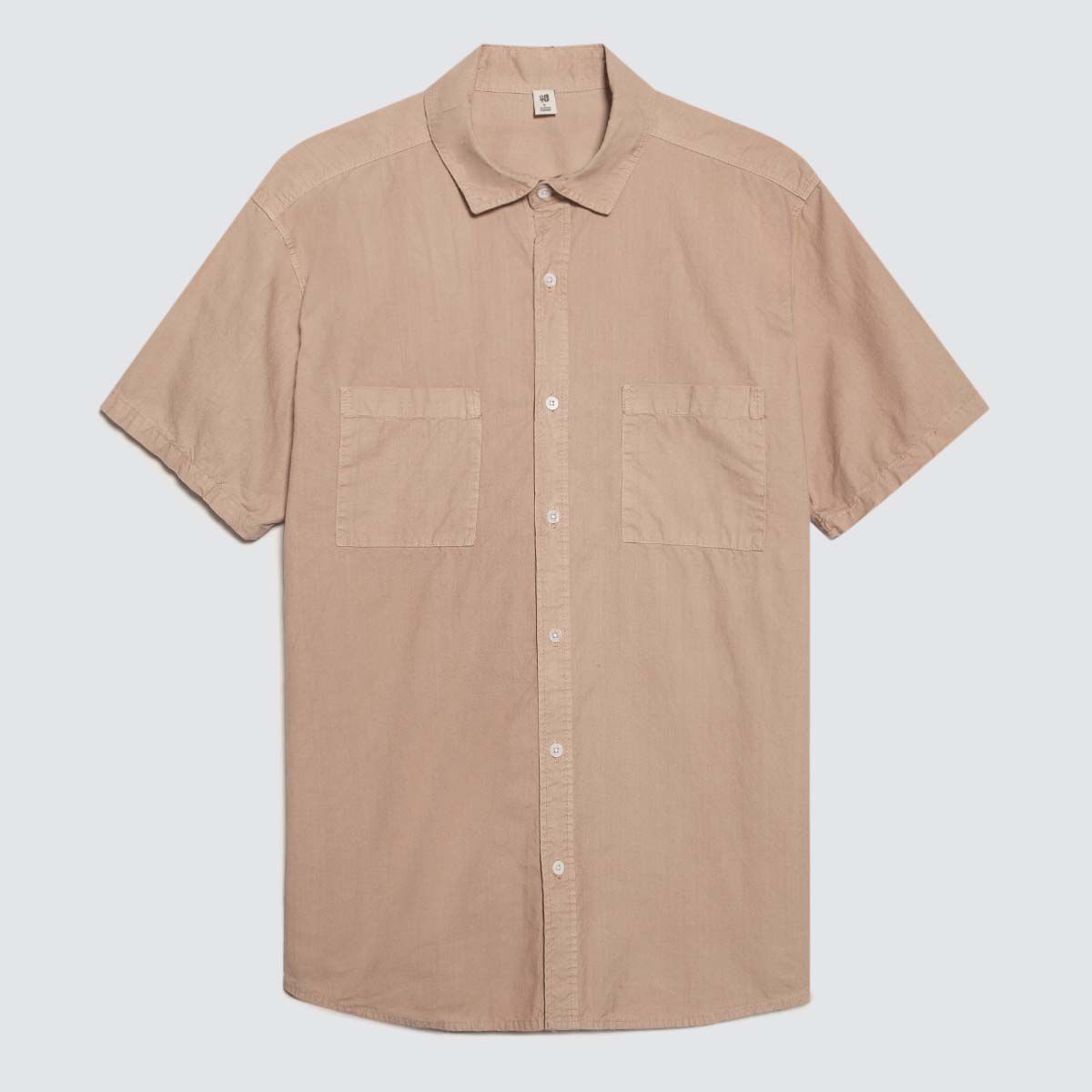 Camisa con Bolsillos, Beige, hi-res