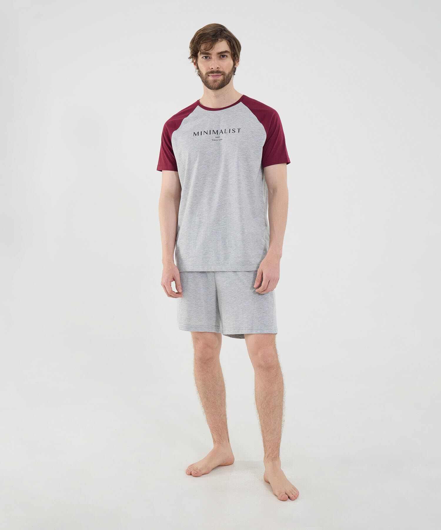 Pijama de pantalonetas para hombre