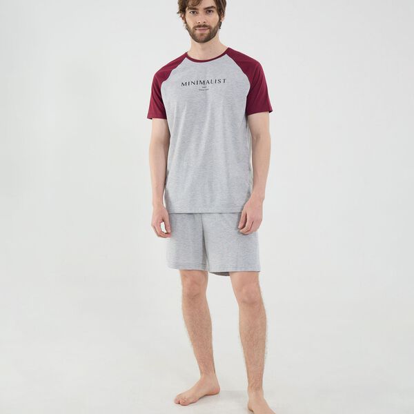 Pijama de pantalonetas para hombre image number null