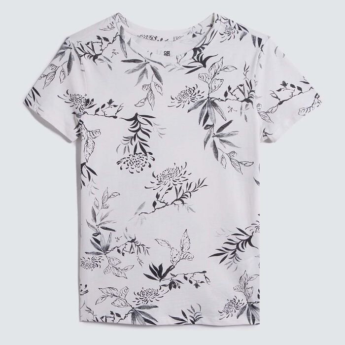 Camiseta Manga Corta Estampada, Blanco1, hi-res