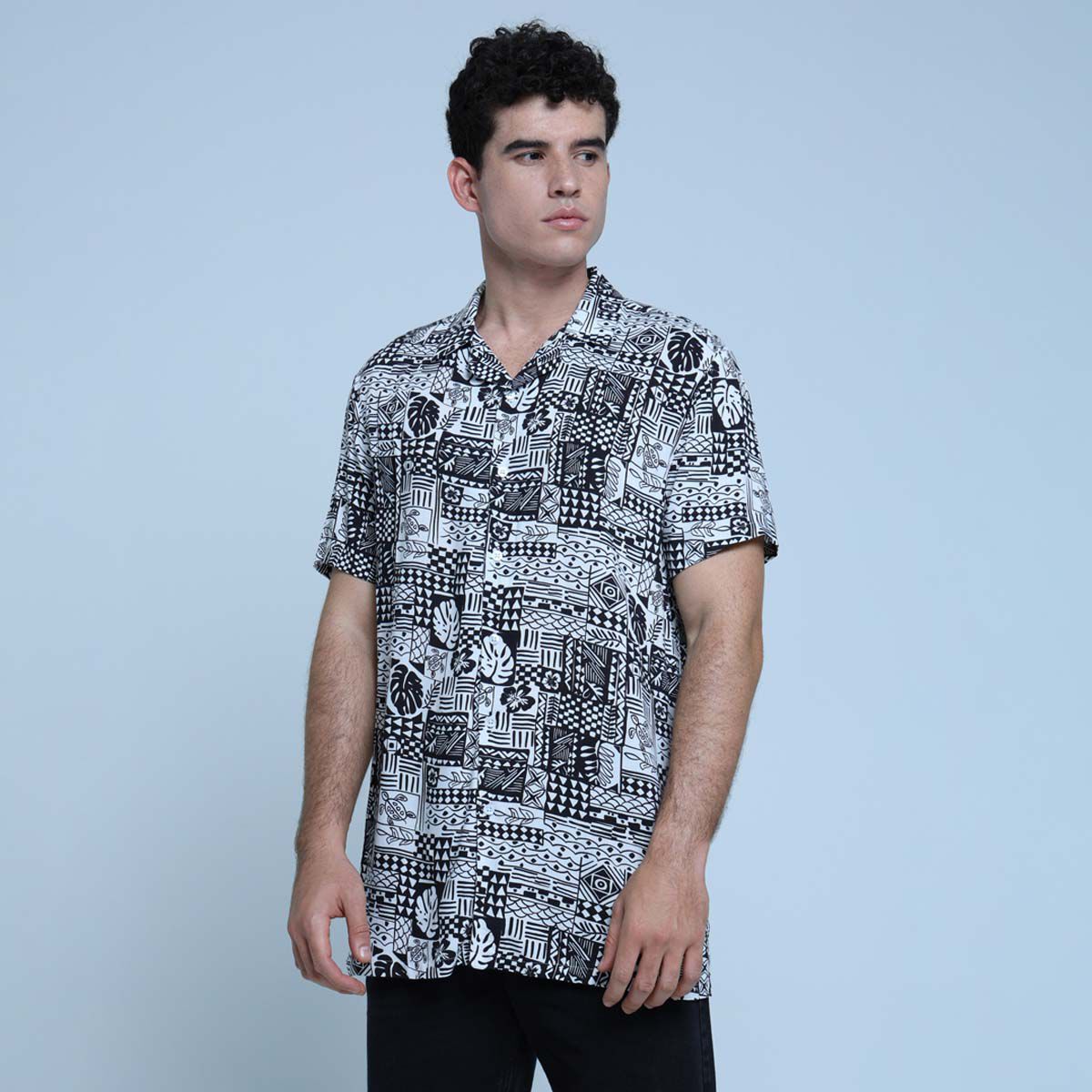 Camisa Resort Estampada