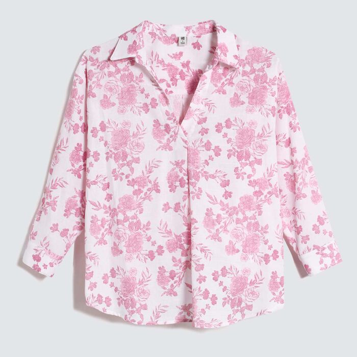 Camisa Estampada, Rosado, hi-res