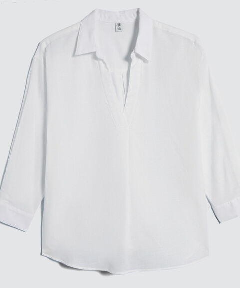 Camisa Estampada, Beige, hi-res