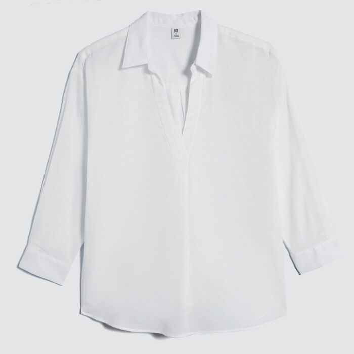 Camisa Estampada, Beige, hi-res