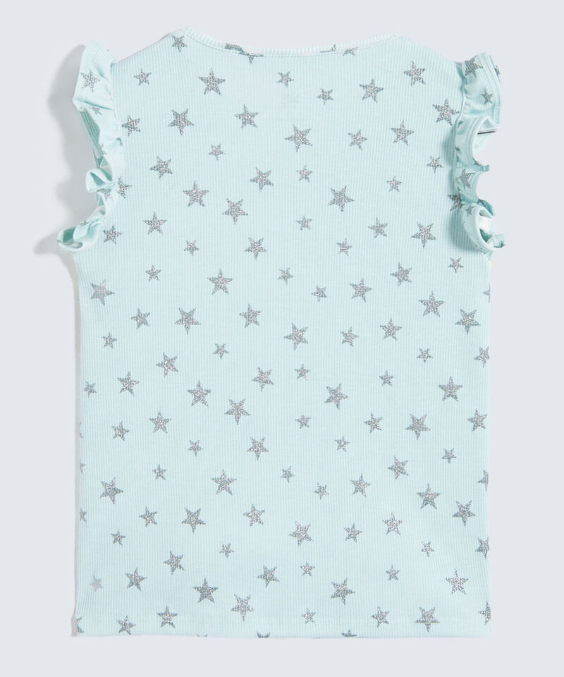 Camiseta Estrellas para Niña, Verde, hi-res