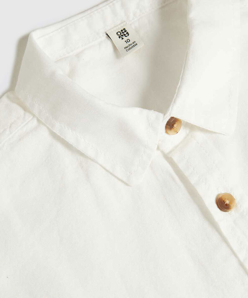 Camisa Manga Larga, Crudo, hi-res