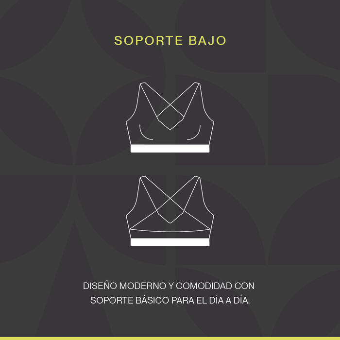 Top Deportivo Estampado, Negro, hi-res