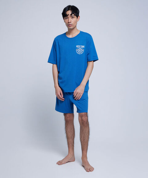 Pijama de pantalonetas para hombre 