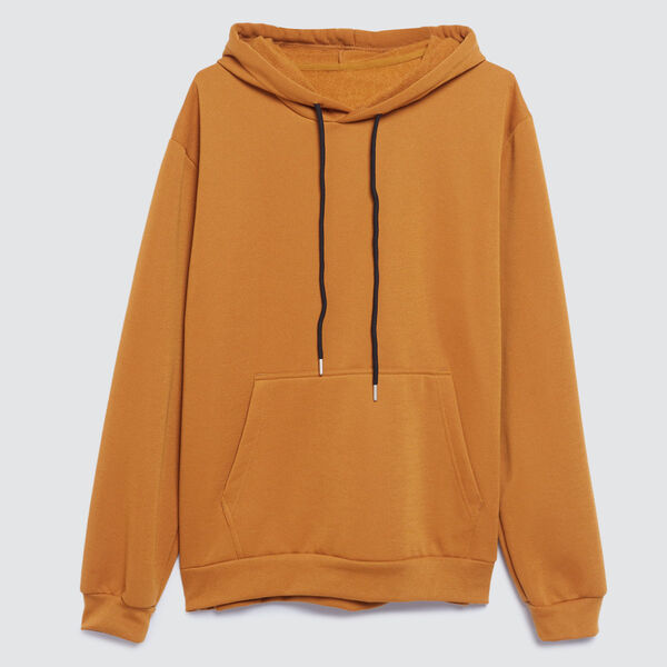 Hoddie Con Bolsillo Tipo Canguro, Amarillo, hi-res
