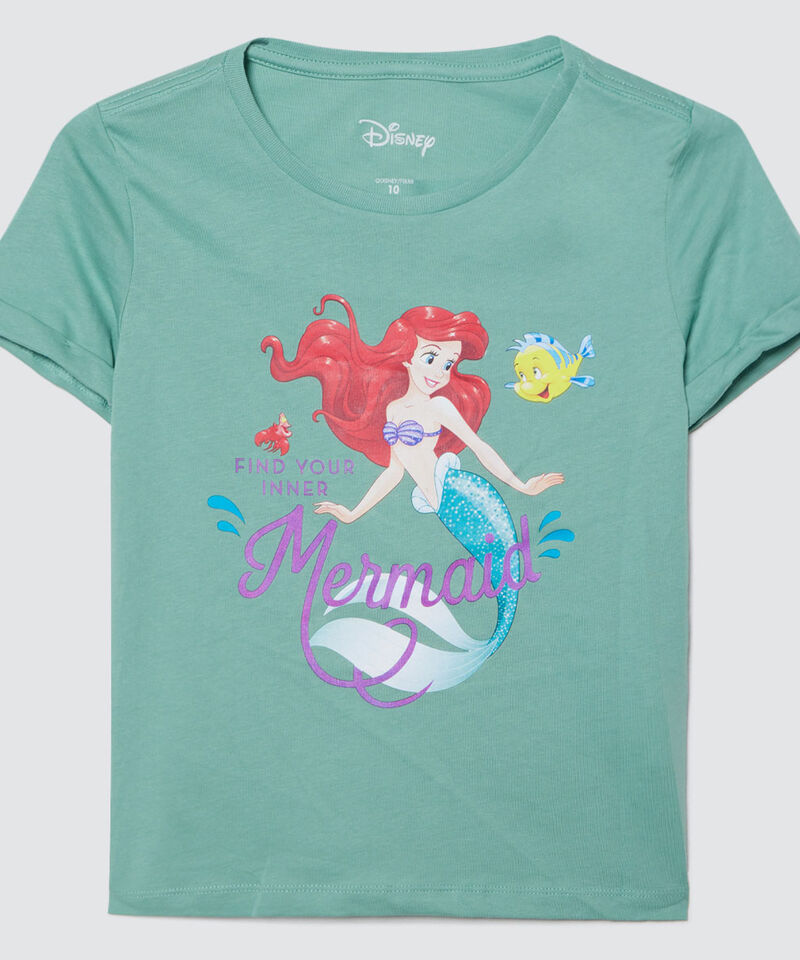 Sirenita Camiseta Ariel NiÃ±a Playera Personalizada Blusas De