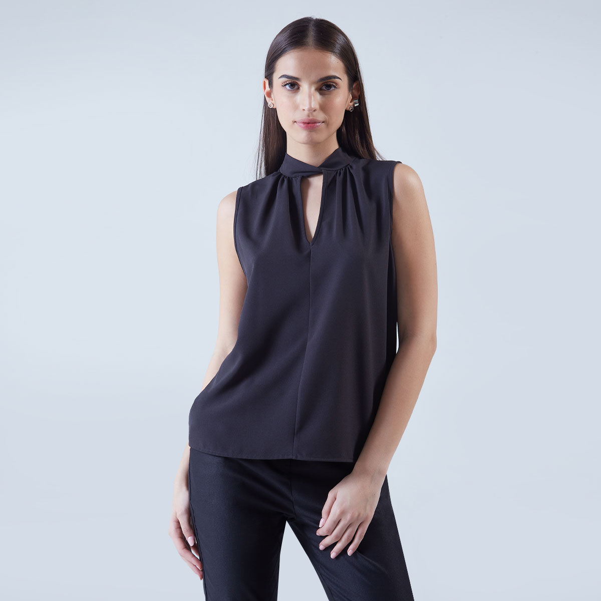 Blusas manga sisa cuello alto outlet