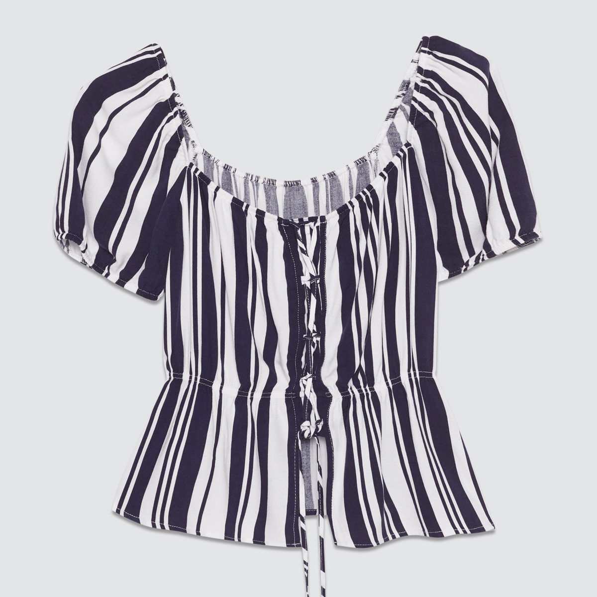 Blusas de rayas cortas new arrivals