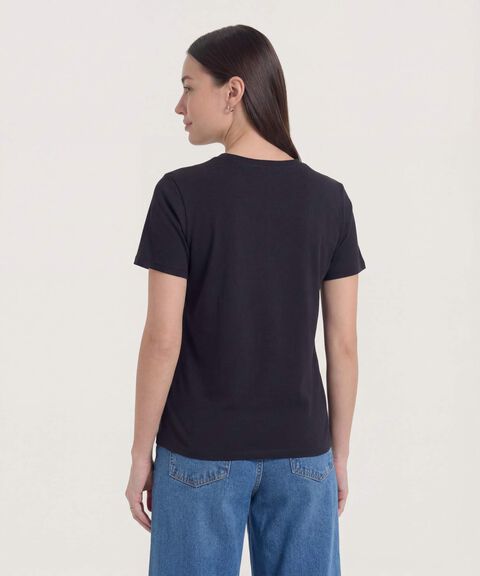 Camiseta Estampada Winnie Pooh, Negro, hi-res image number null