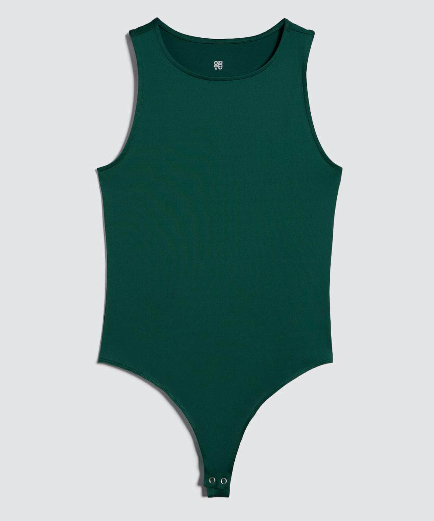 Body B&aacute;sico Manga Sisa, Verde, hi-res