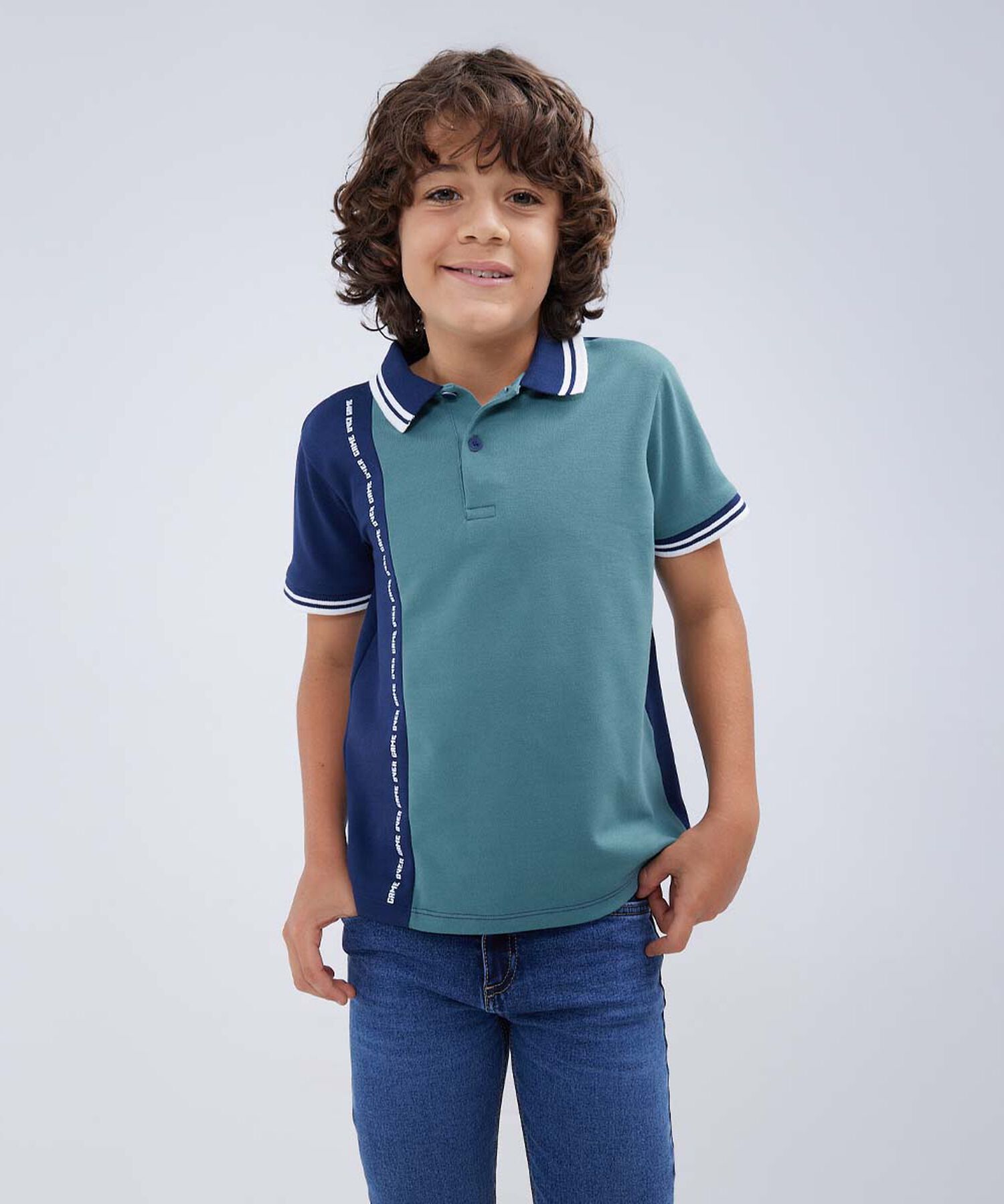 camiseta polo para niños