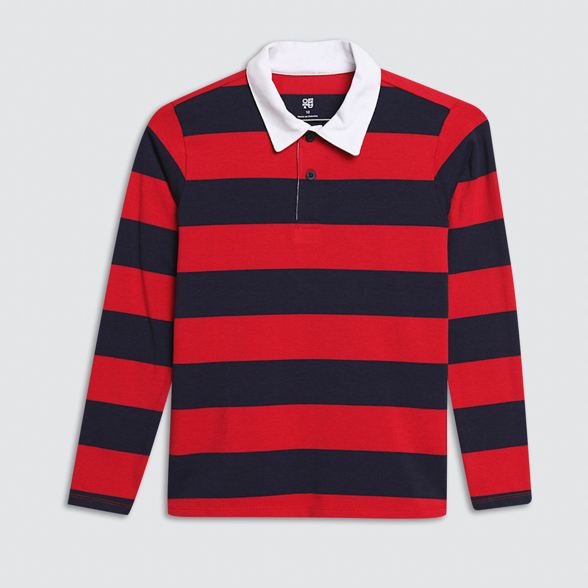 polo manga larga rayas