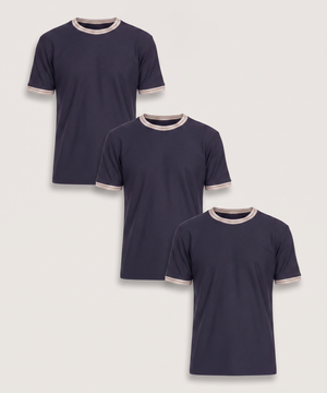 Camiseta Rib Cuello Contraste, , hi-res