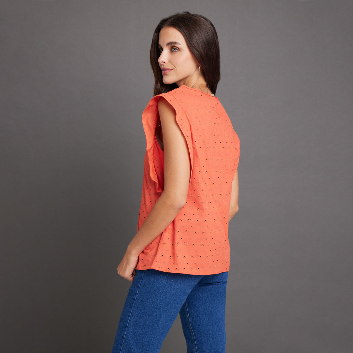 Blusa Con Arandela Recogida