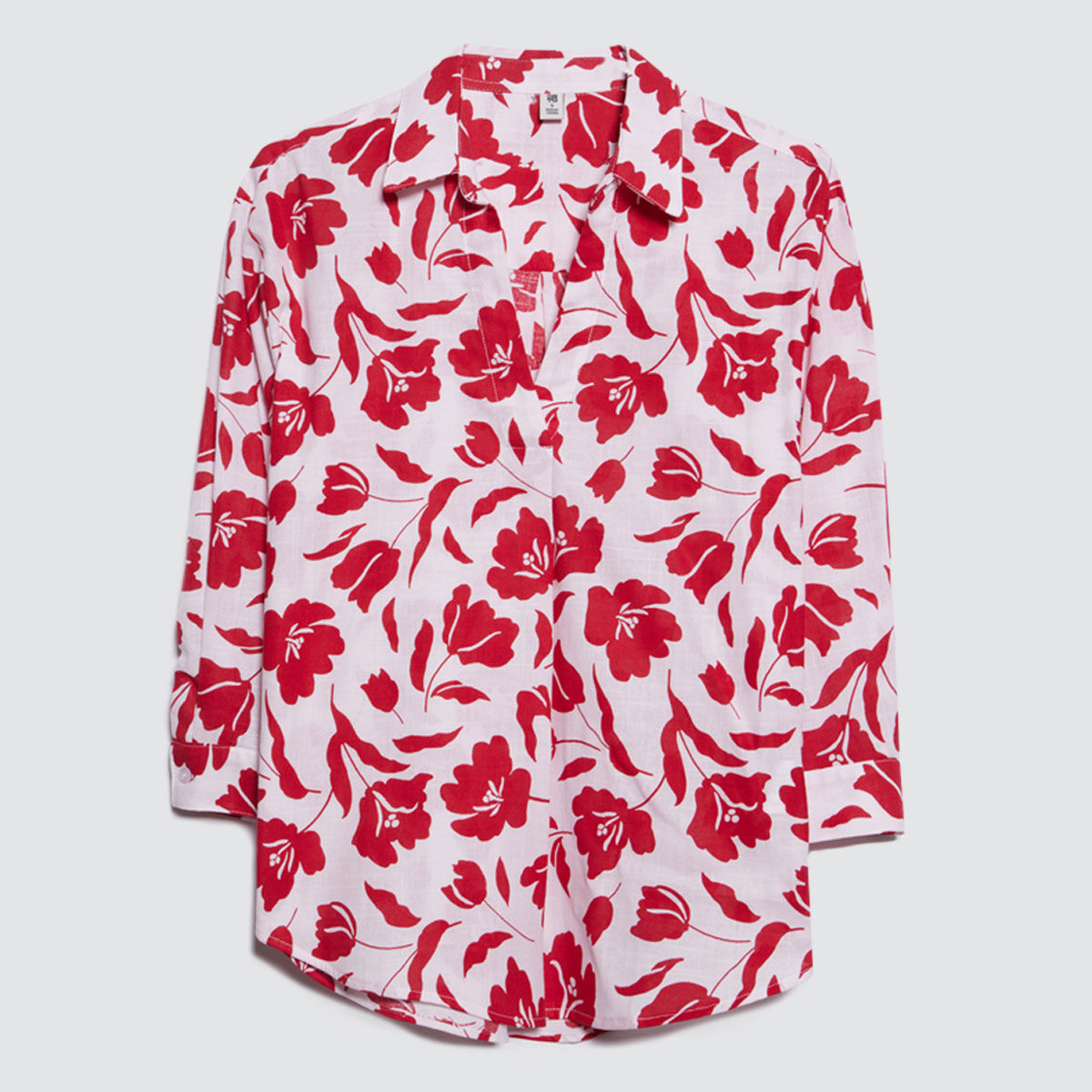 Camisa Estampada, Rojo, hi-res