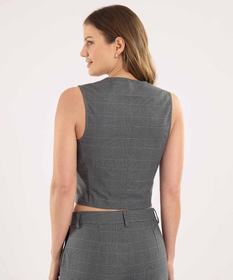 Set para Mujer Minimal Chaleco y Pantalón Chic en Gris, , hi-res