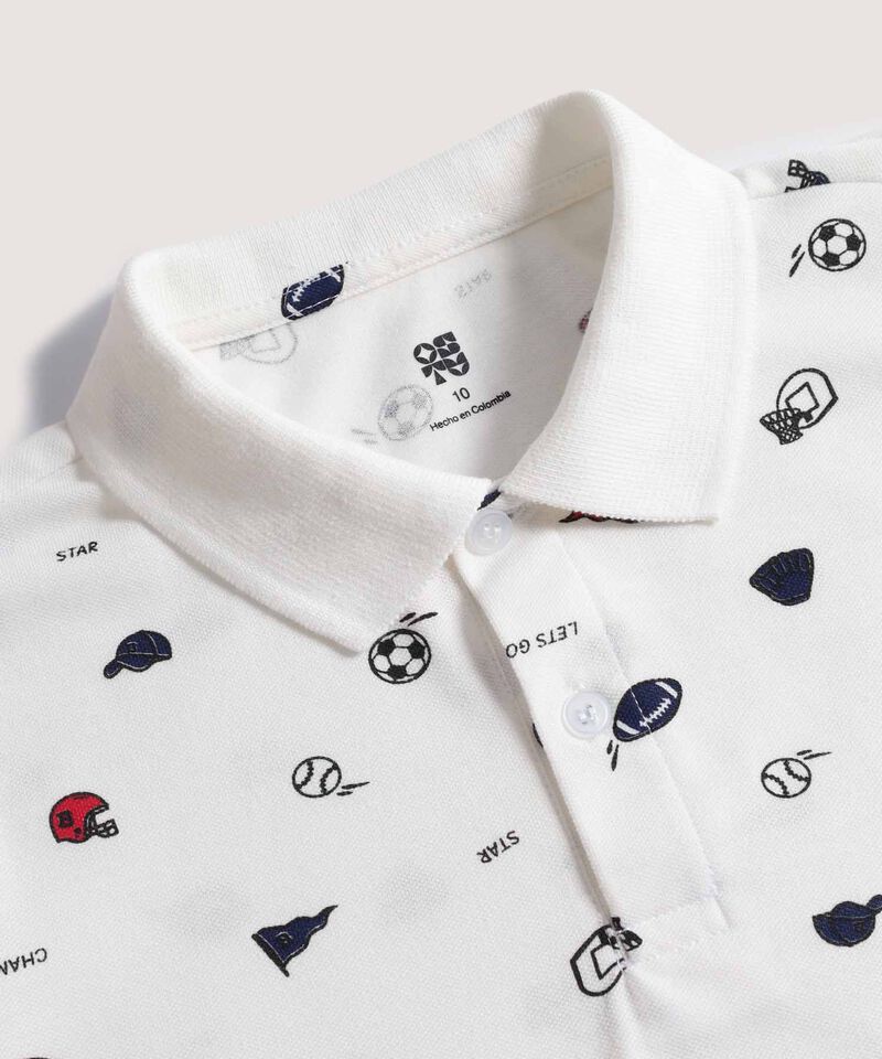 camiseta polo para niños