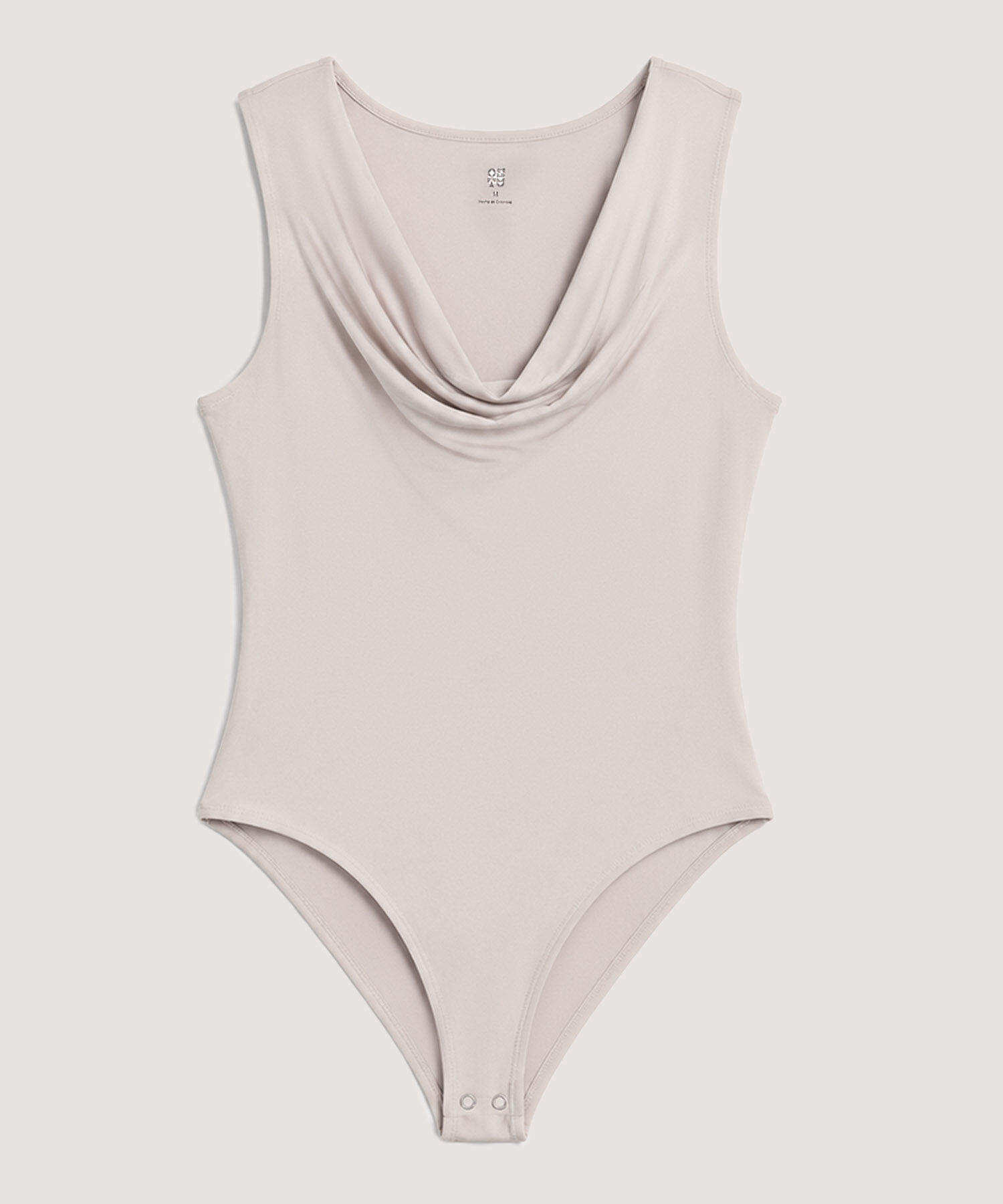 Body Manga Sisa Drapeado, Beige, hi-res