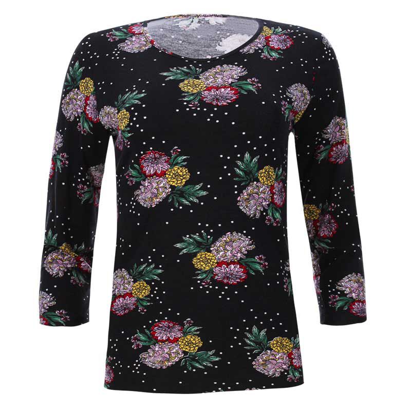 Camiseta flores mujer 2025