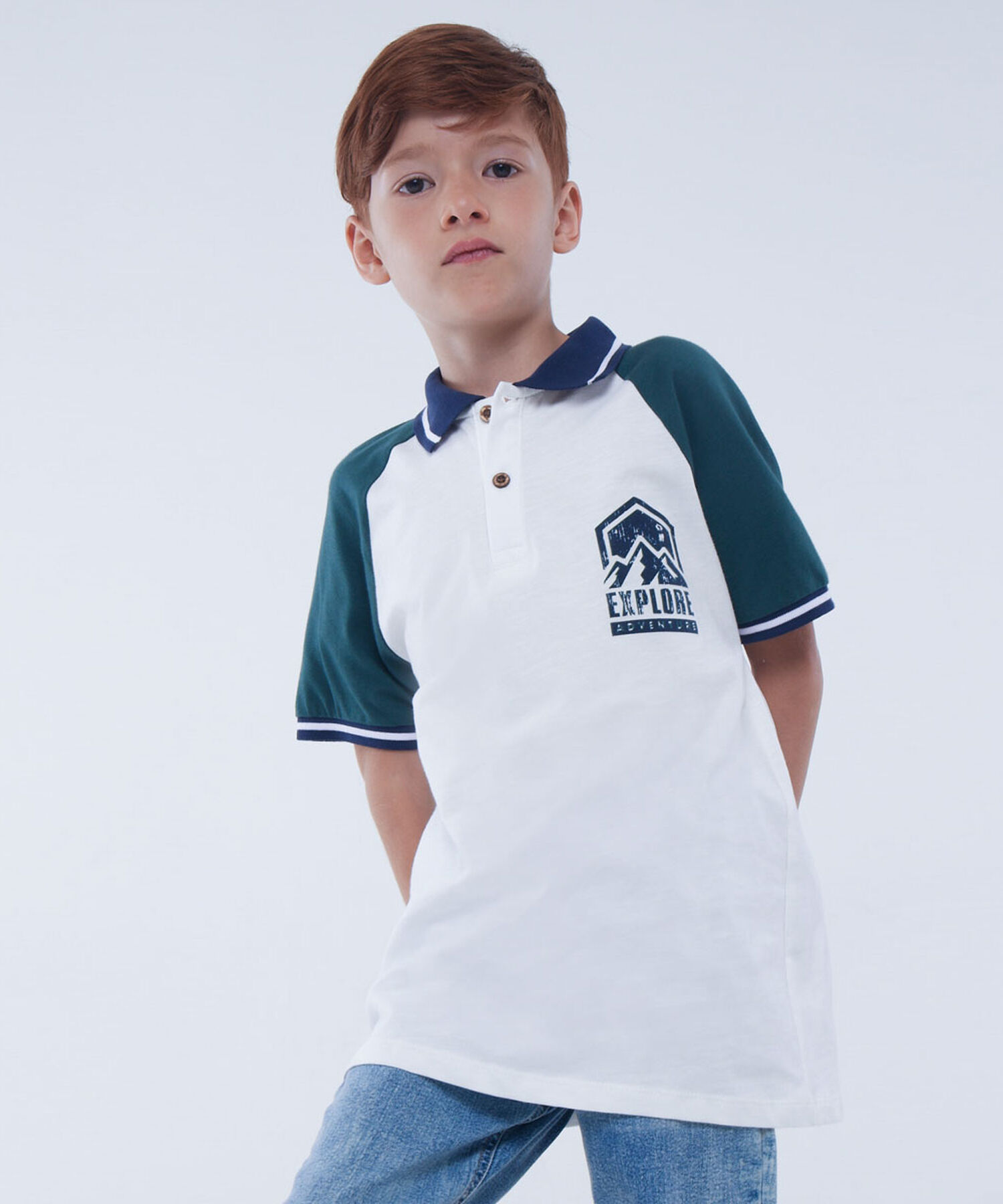 camiseta polo para niños